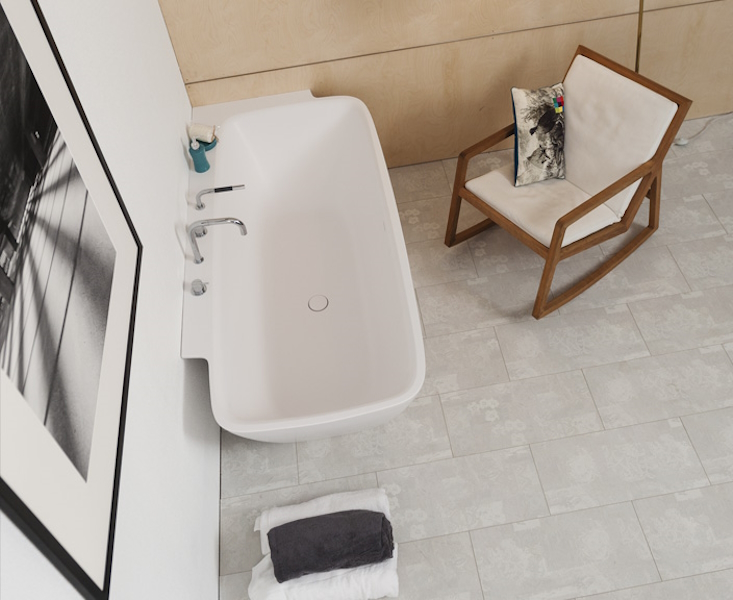 Ванна Balteco Dune 175 (детальная фотография), без гидромассажа, большие