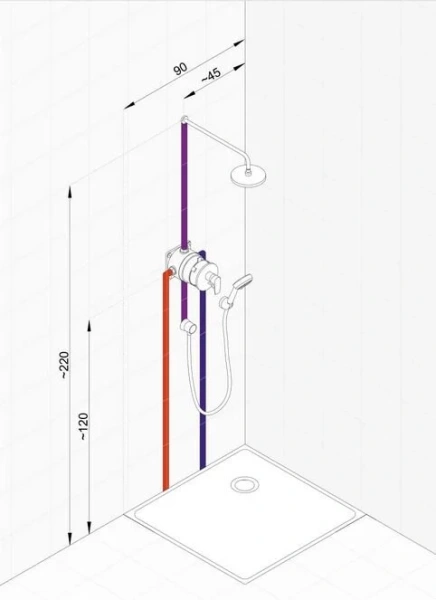 Душевой комплект Kludi Pure&Easy хром 376400565 (детальная фотография), душевые комплекты, наборы