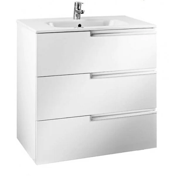 Тумба с раковиной напольная Roca Victoria Nord Ice Edition ZRU9302834 60 см 3 выдвижных ящика (детальная фотография)