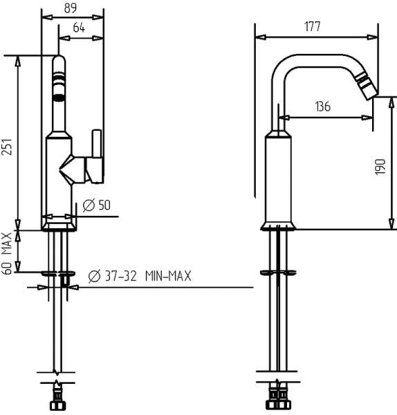 Смеситель для биде Migliore Sirius хром 28175 (детальная фотография), для биде