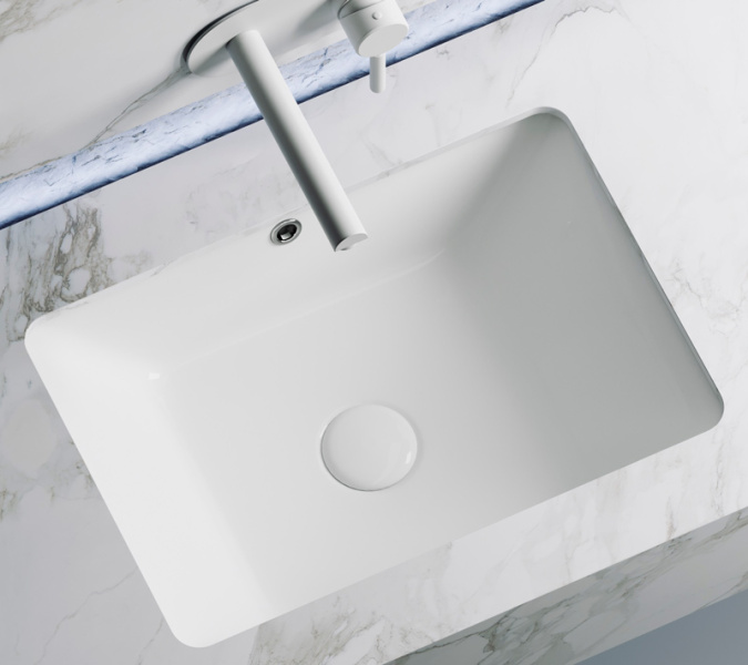 Раковина Ceramica Nova Element 55 см прямоугольная CN6045 (детальная фотография), современные, hi-tech