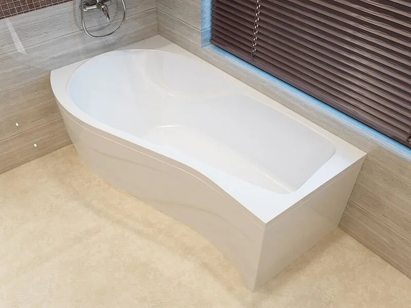 Ванна акриловая Alex Baitler Orta, 150 x 90 см, левая/правая, цвет SuperWhite, ORTA L/R 150*90 ORTA L 150*90 (детальная фотография), современныe, hi-tech