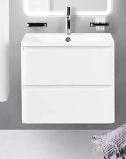 Тумба под раковину подвесная BelBagno Albano 60 см с двумя выкатными ящиками белая