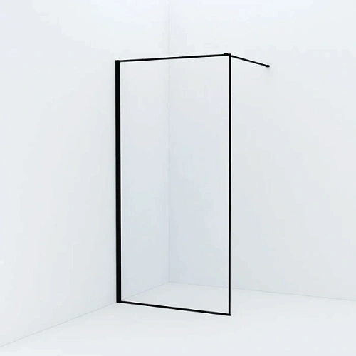 Душевая перегородка IDDIS Slide Walk In 90 см черный - фото 2