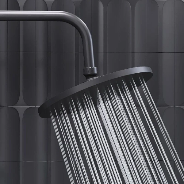 Душевая стойка Damixa Jupiter черная 977800300 (детальная фотография), настенные