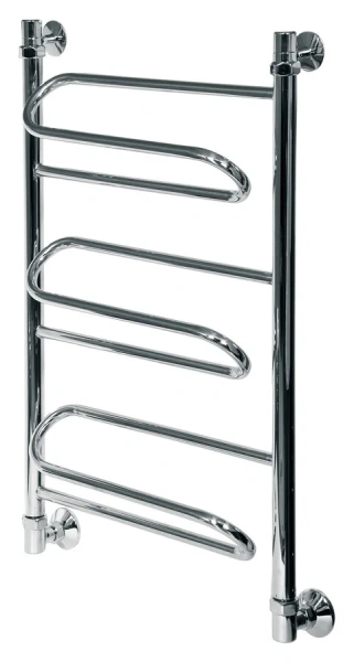 Полотенцесушитель водяной Ника Curve 80x60 см хром ЛЗ 80/60 (детальная фотография)