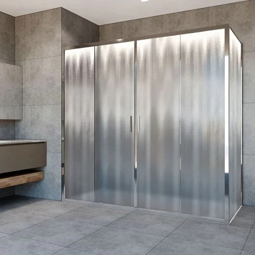 Душевой уголок Vincea Garda 200х80 см стекло шиншилла - фото 1