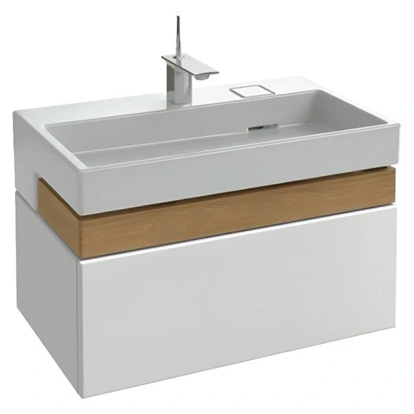 Тумба под раковину подвесная Jacob Delafon Terrace 80 см белый, 1 выдвижной ящик EB1186-G1C (детальная фотография)