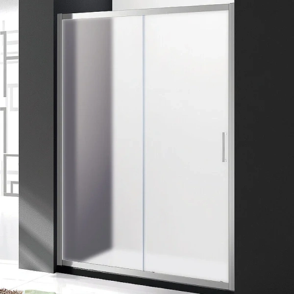 Душевая дверь в нишу Cezares Molveno 110 см стекло рифленое Punto, без антикальциевой обработки MOLVENO-BF-1-110-P-Cr (детальная фотография)