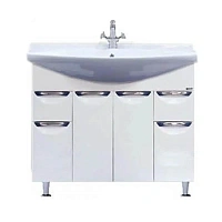 Тумба под раковину напольная Misty Орхидея 100 см белая