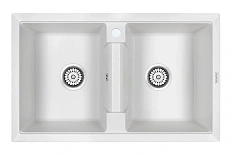 Мойка для кухни Paulmark Zwilling PM238150 81 см из кварцевого композита