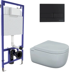 Унитаз с инсталляцией BERGES Ego крышка микролифт