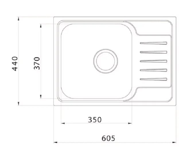 Мойка для кухни IDDIS Sound 61 см сатин SND60SDi77 (детальная фотография), врезные
