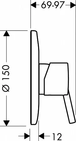 Внутренняя часть смесителя Grohe на 2 отверстия 32635000 (детальная фотография), в наличии