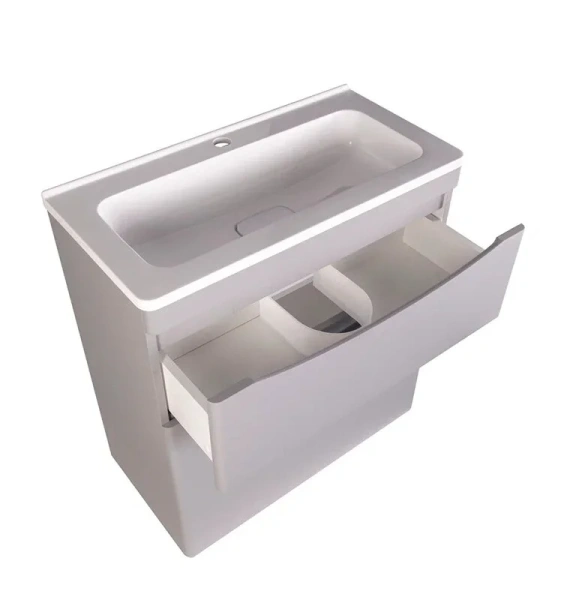 Тумба под раковину напольная Style Line Бергамо 70 см серая СС-00002312 (детальная фотография), современная, hi-tech