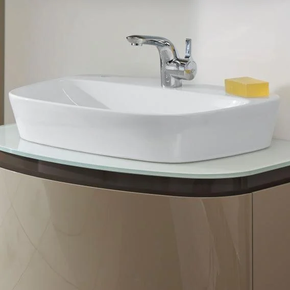 Раковина Ideal Standard Dea 62 см с отверстием под смеситель T044501 (детальная фотография), накладные (на столешницу), пристенные