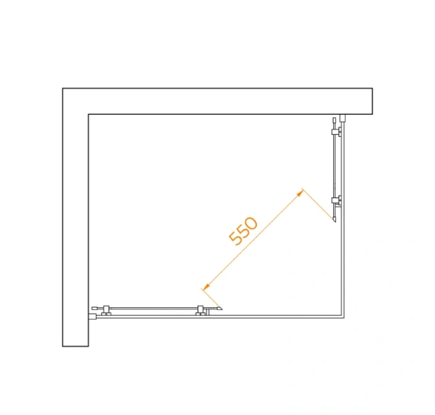 Душевой уголок RGW Passage PA-040B 120x90 см профиль черный, стекло матовое 3508104092-24 (детальная фотография), современные, hi-tech