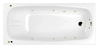 Ванна гидромассажная Whitecross Layla 170 x 75 см, SMART NANO, золото, белый, 0102.170075.100.SMARTNANO.GL