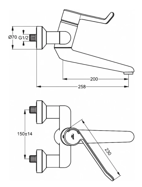 Смеситель для раковины Ideal Standard Ceraplus однорычажный B8317AA (детальная фотография), для раковины