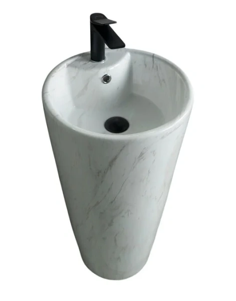 Раковина напольная GID Autonomo Nb131wgss 40 см под камень глянец 81115 (детальная фотография)