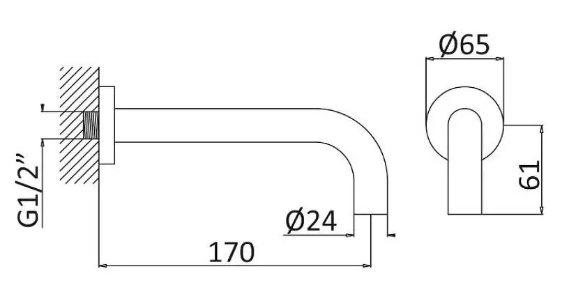 Излив для ванны Cezares Leaf белый матовый LEAF-SC-BIO (детальная фотография), по запросу