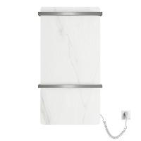 Полотенцесушитель электрический Black&White Moon 40x80 см белый мрамор