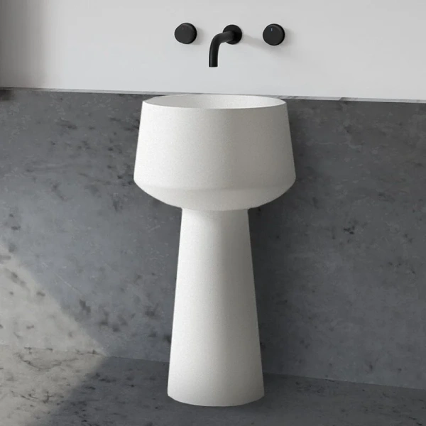 Раковина напольная Abber Stein круглая AS2508 (детальная фотография)