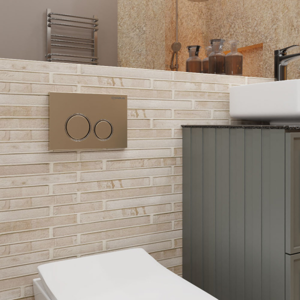 Клавиша смыва Charus Spazio матовый песок FP.330.51.01 (детальная фотография), в наличии