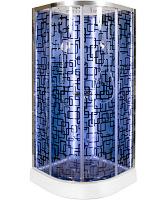 Душевая кабина Deto BM 90х90 см без крыши и с led подсветкой