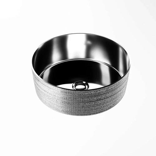 Раковина Grossman 33,5 см серебряная - фото 2