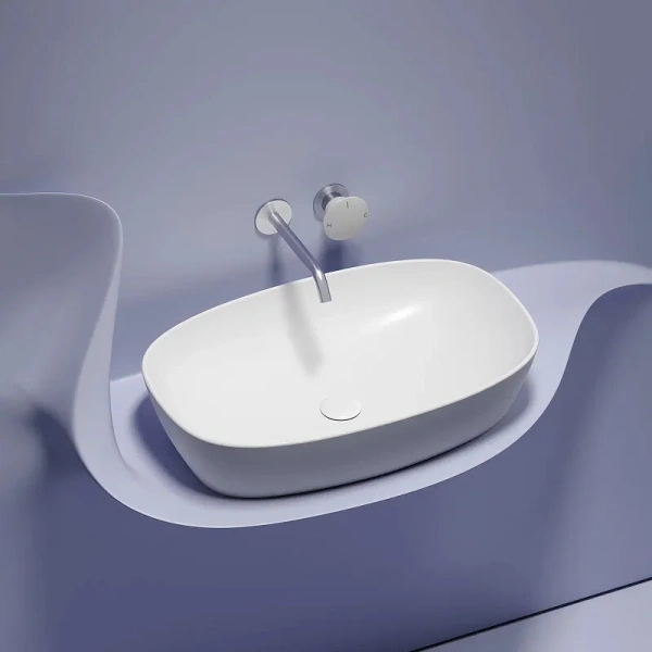 Раковина Ceramica Nova Element 60 см белая матовая CN6049MW (детальная фотография), накладные (на столешницу)