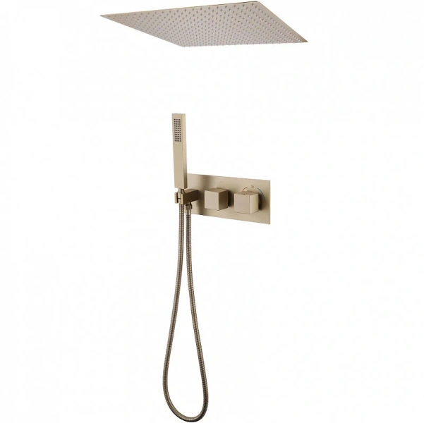 Душевой комплект Abber Daheim золото матовое AF8255G (детальная фотография)
