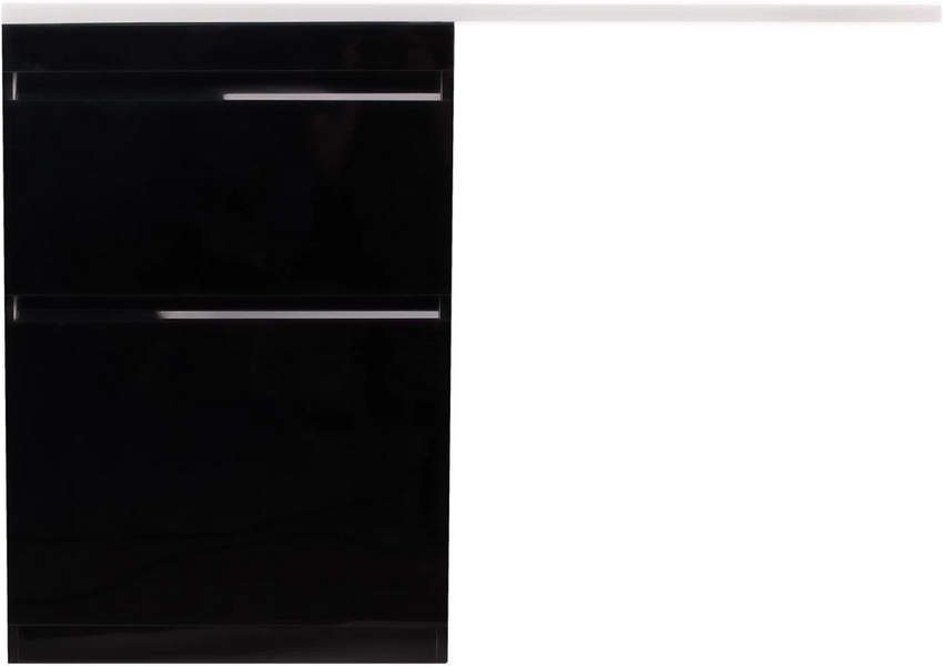 Тумба под раковину напольная Style Line Даймонд 58 см черная СС-00000560 (детальная фотография), по запросу