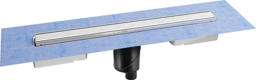 Душевой лоток BERGES B1 Keramik 80 см вертикальный выпуск (детальная фотография)