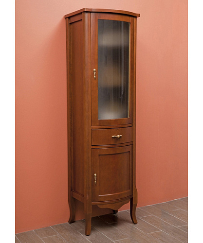 Шкаф-пенал, петли справа, стекло матовое, La Beaute Nora CNO.Dx.O - фото 40