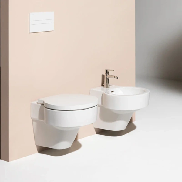 Биде подвесное Laufen Val белое 8.3028.1.000.302.1 (детальная фотография), современные, hi-tech