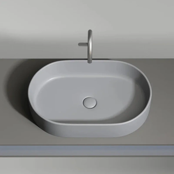 Раковина Ceramica Nova Element 60 см антрацит матовый CN6048MH (детальная фотография), накладные (на столешницу)