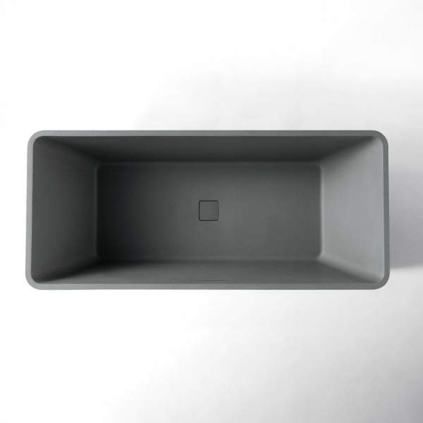 Ванна из искусственного камня ALTROBAGNO Cinzia 090109 170x75 см cement grey ALTROBAGNOCinzia090109CementGrey (детальная фотография), прямоугольные