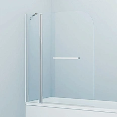 Шторка для ванны IDDIS Ray 120х140 см глянцевый алюминиевый профиль