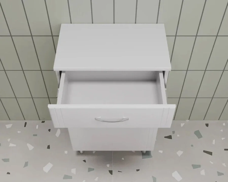 Тумба напольная Style Line Эко Стандарт 50 см белая АА00-000042 (детальная фотография), 50 см