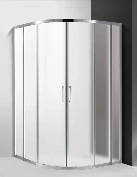 Душевой уголок Cezares Molveno 110х110 см рифленое стекло MOLVENO-R-22-90+20-P-Cr (детальная фотография)