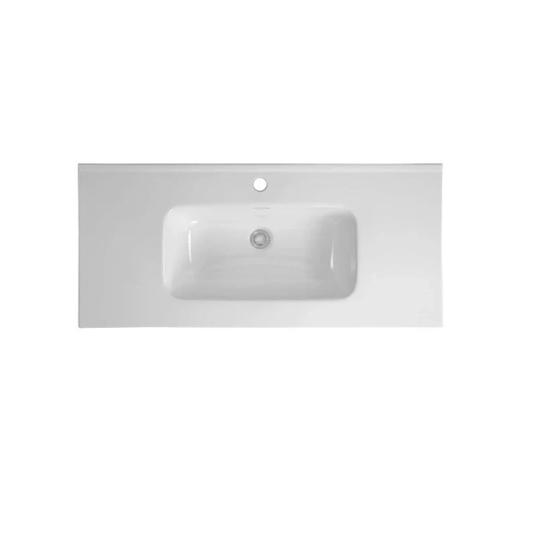 Тумба с раковиной подвесная Акватек Вега 100 см капучино светлый AQ77100-LC (детальная фотография), 100 см