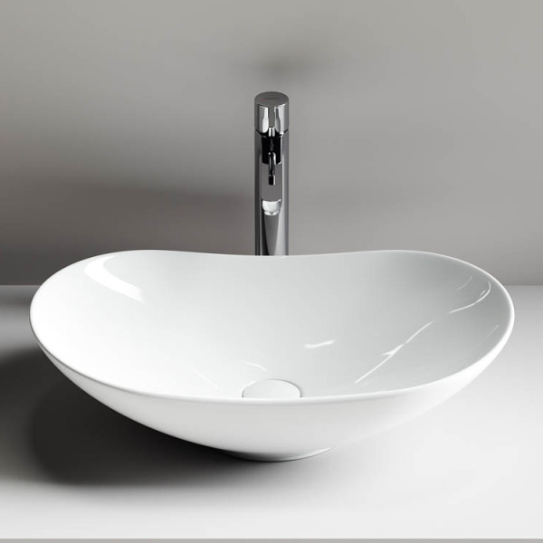 Раковина Ceramica Nova Element 62 см накладная CN6015 (детальная фотография), накладные (на столешницу)