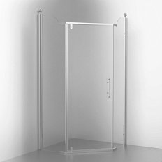 Душевой уголок Migliore Diadema Penta 100х100 см профиль хром стекло прозрачное