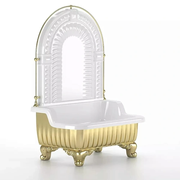 Раковина напольная Migliore Olivia Zampa галерея золото 26304 (детальная фотография), классические, ретро, декорированные
