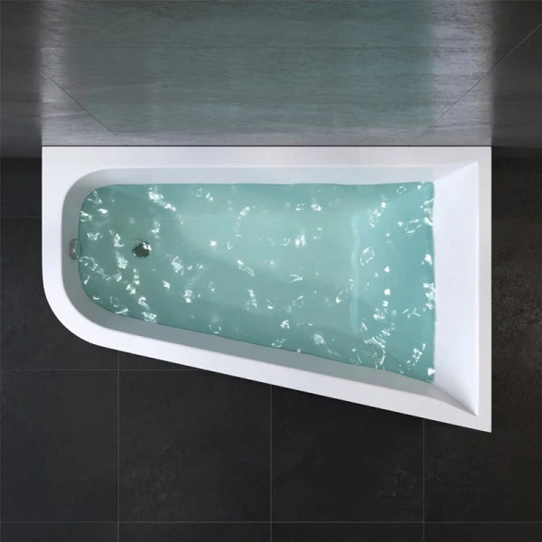 Ванна акриловая Am.Pm Spirit 160х100 см правосторонняя W72A-160R100W-A2 (детальная фотография), белые