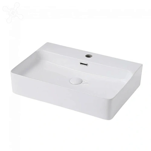 Раковина Abber Rechteck 61 см белая - фото 1