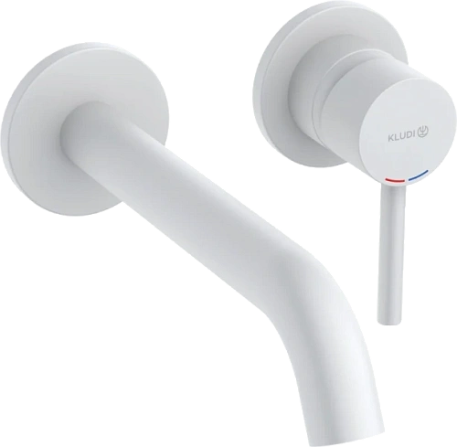 Смеситель для раковины Kludi Bozz белый матовый - фото 3