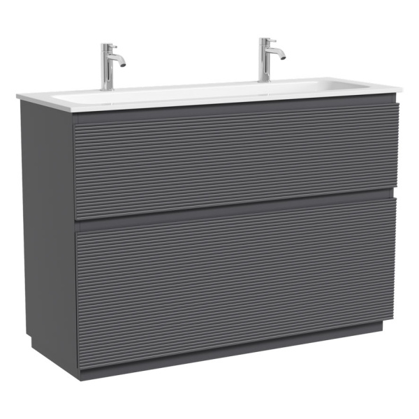 Тумба под раковину напольная Sancos Folk Floor 120 см grey soft FL120FGS (детальная фотография), 120 см