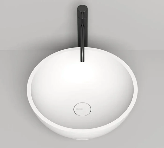 Раковина Salini Gloria 03 41 см накладная, белый матовый 1102203M (детальная фотография), белые